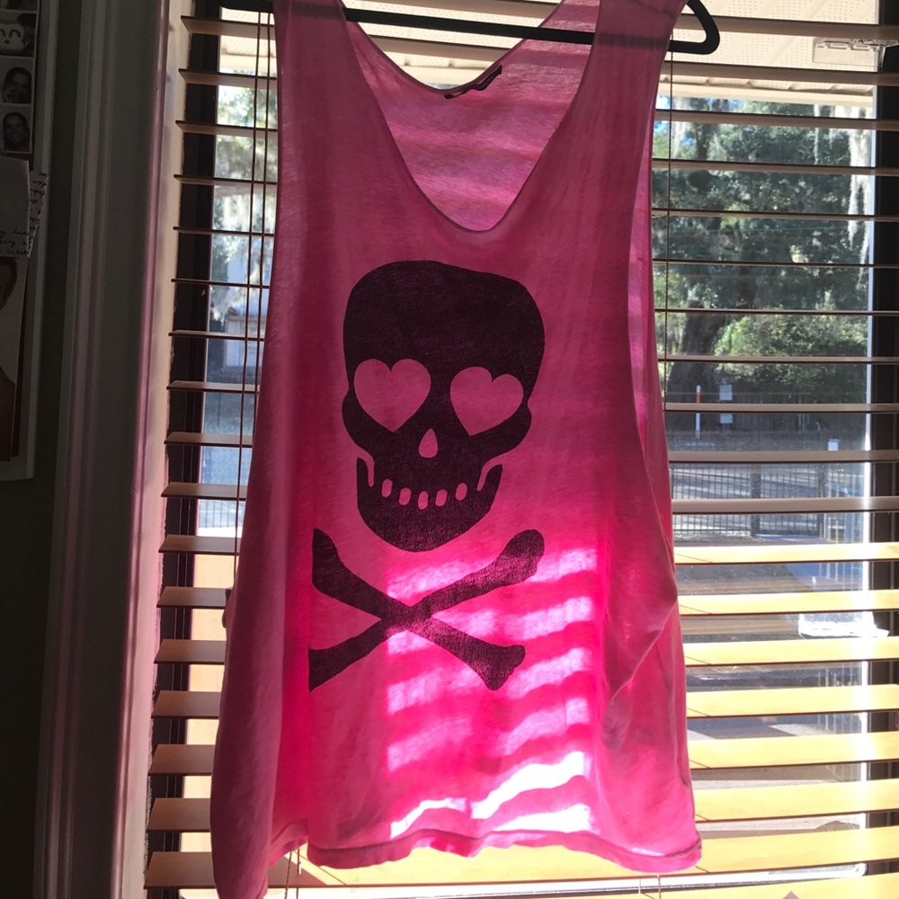 Wildfox Skull Heart Tank